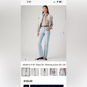 Levi’s 501 original fit size 33